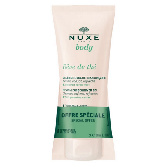 Εικόνα της NUXE BODY REVE DE THE SHOWER GEL 2X200ML ΕΙΔΙΚΗ ΠΡΟΣΦΟΡΑ 1ΣΕΤ. - Αναζωογονητικό Αφρόλουτρο, 2x200ml