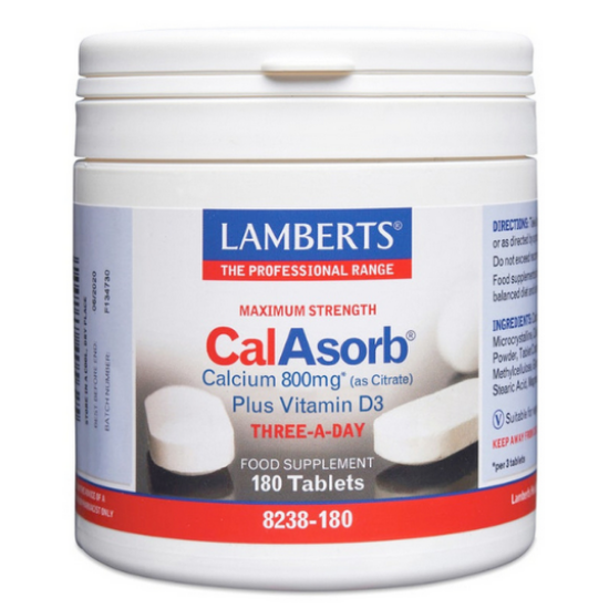 Εικόνα της LAMBERTS CALASORB  CALCIUM 800MG 180TABS